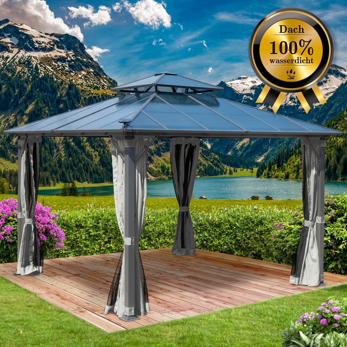 brast-pagode-pavillon-3-5x3-5m-hellgrau-mit-led image 7