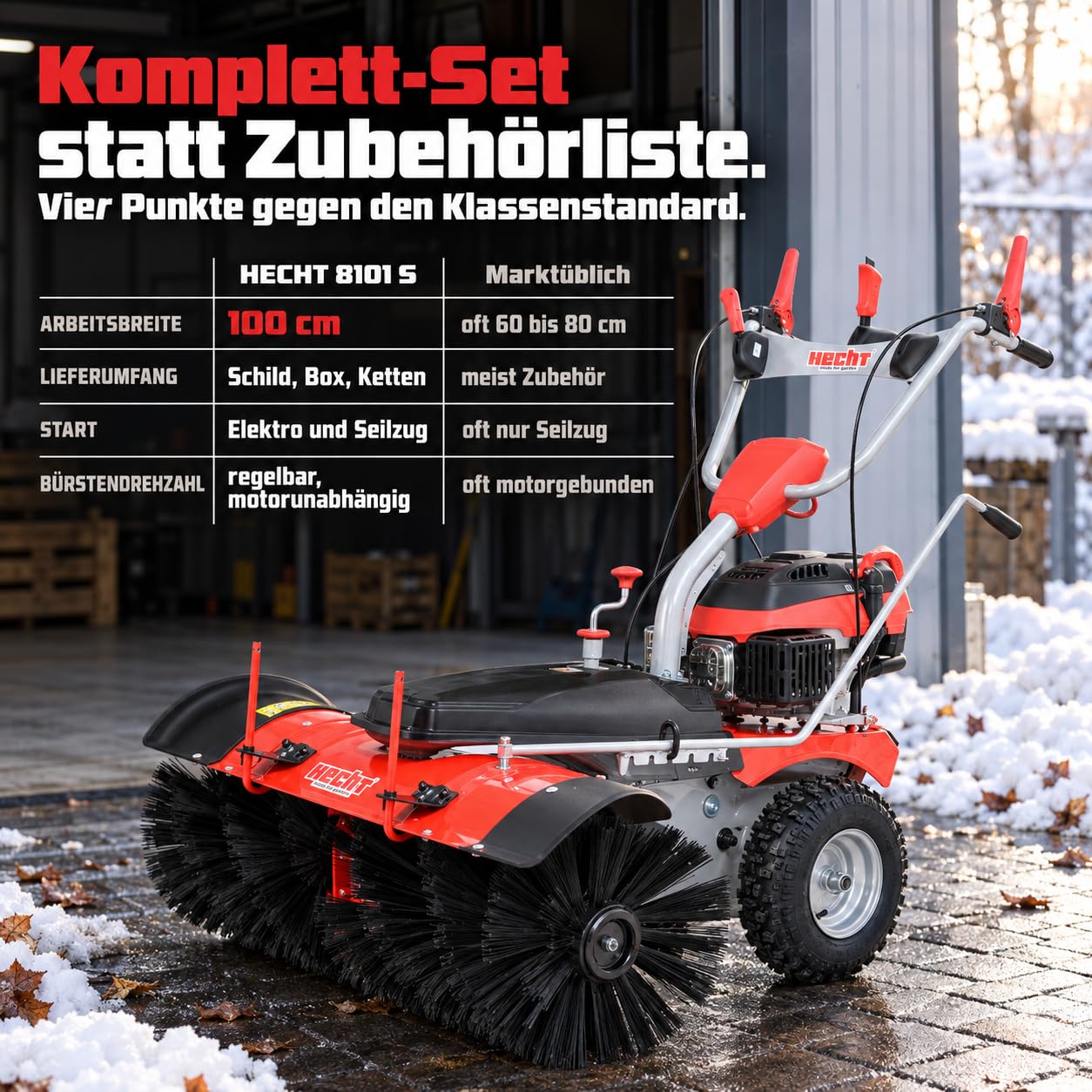 hecht-kehrmaschine-benzin-100cm-set-mit-schneeschild-auffangbox image 4