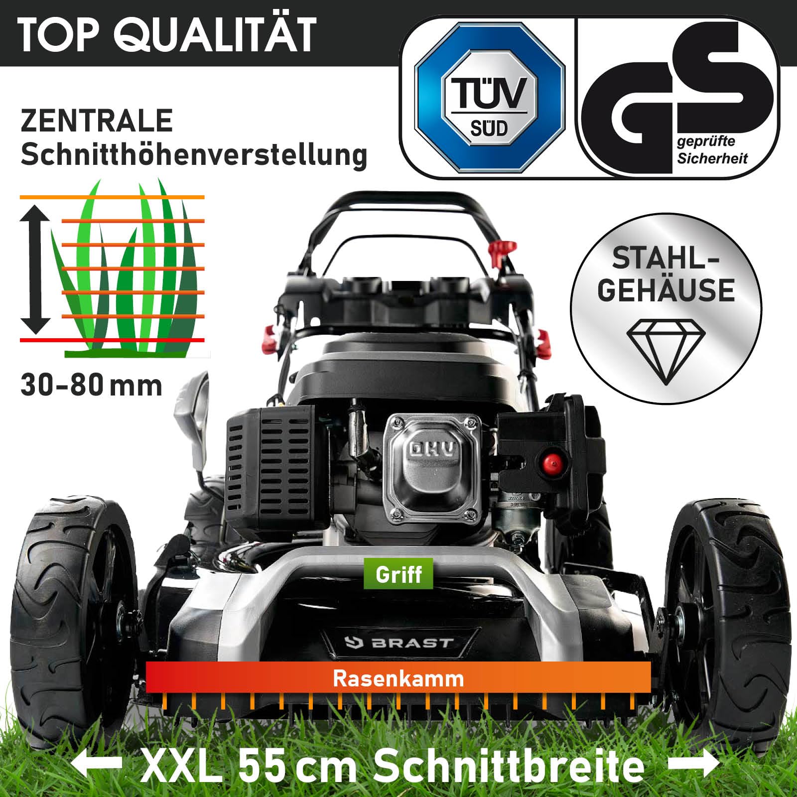 brast-benzin-rasenm-her-55-cm-elektrostart-schwarz-antrieb image 5
