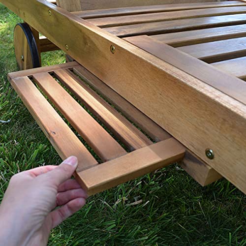 hecht-resort-a-lounger-gartenliege-akazienholz-mit-tisch image 5