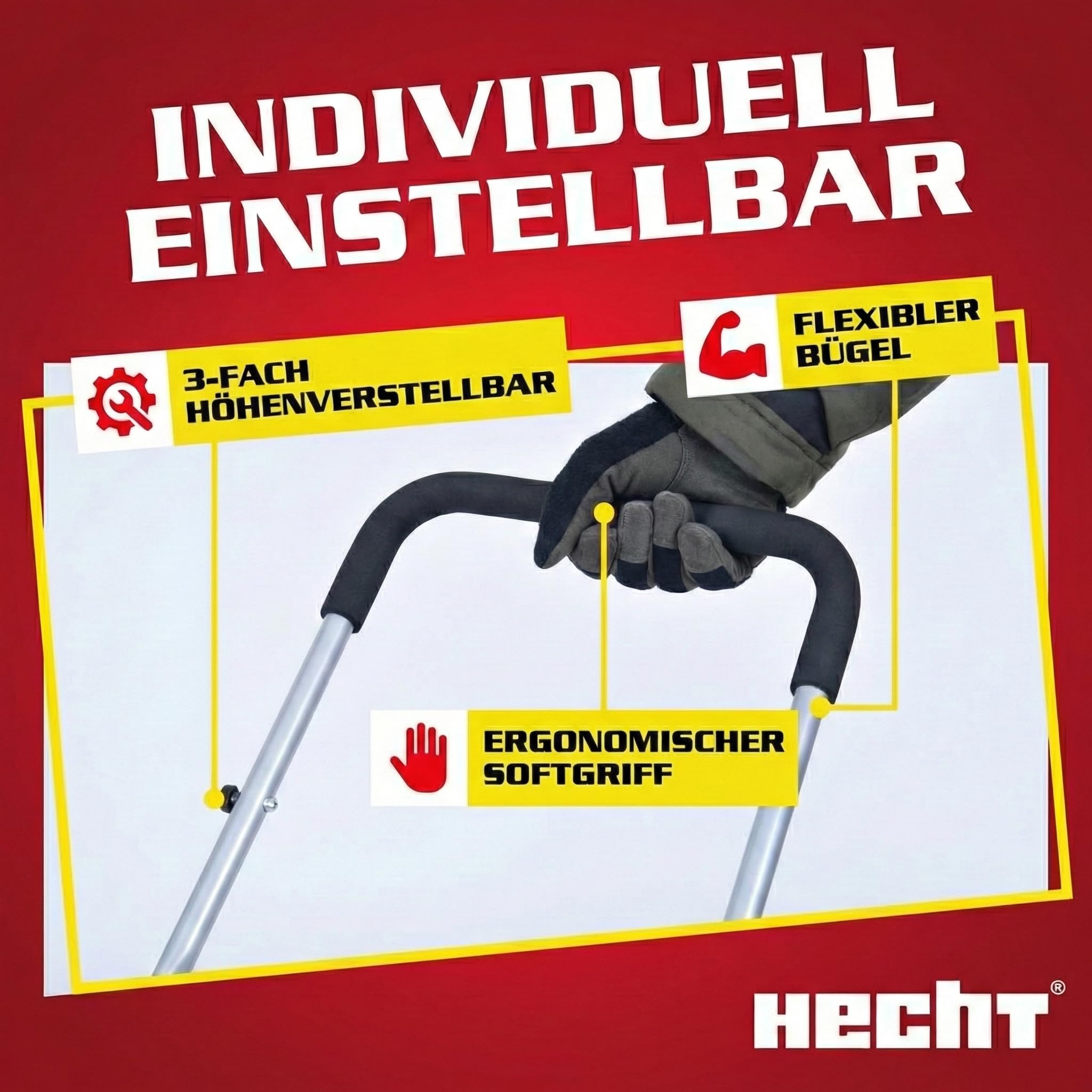 hecht-schneeschieber-mit-r-dern-66-cm-stahlkante image 5