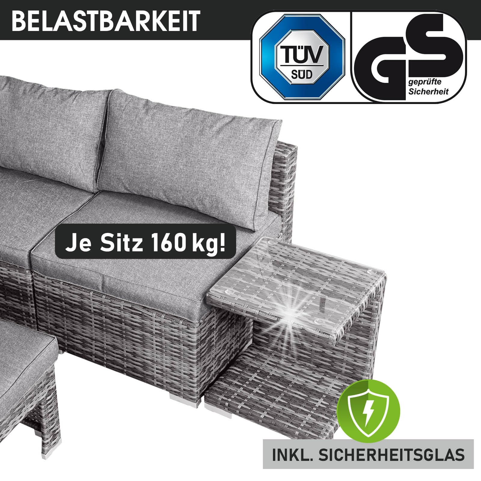 brast-sonneninsel-lounge-set-230cm-polyrattan-schwarz-mit-led-dach image 7