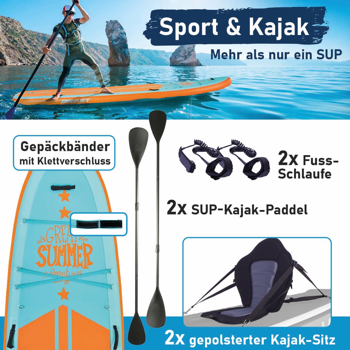 brast-family-sup-board-xxl-370-cm-250-kg-mit-kajak-sitz image 5