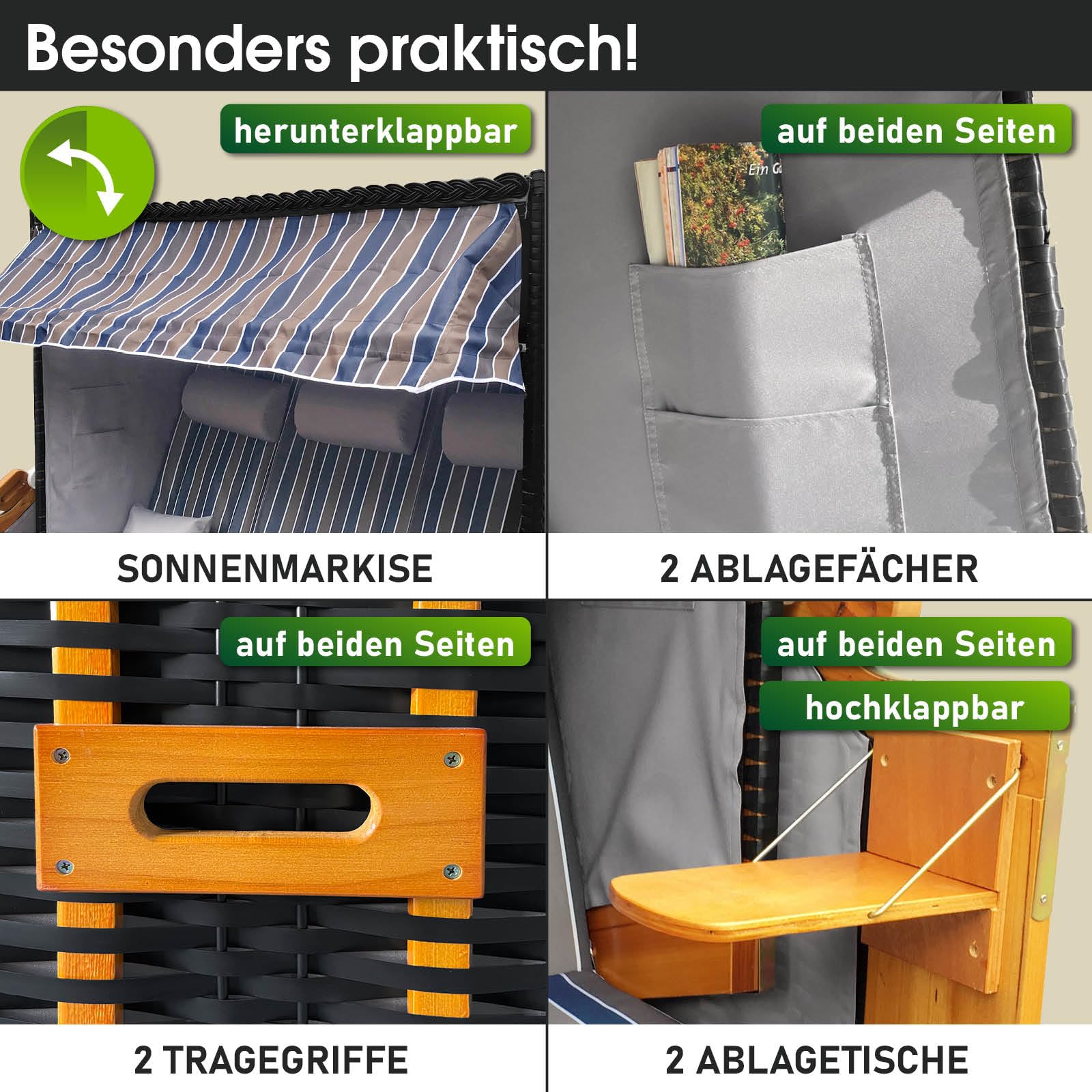 brast-usedom-strandkorb-3-sitzer-braun-blau-gestreift-volllieger image 5