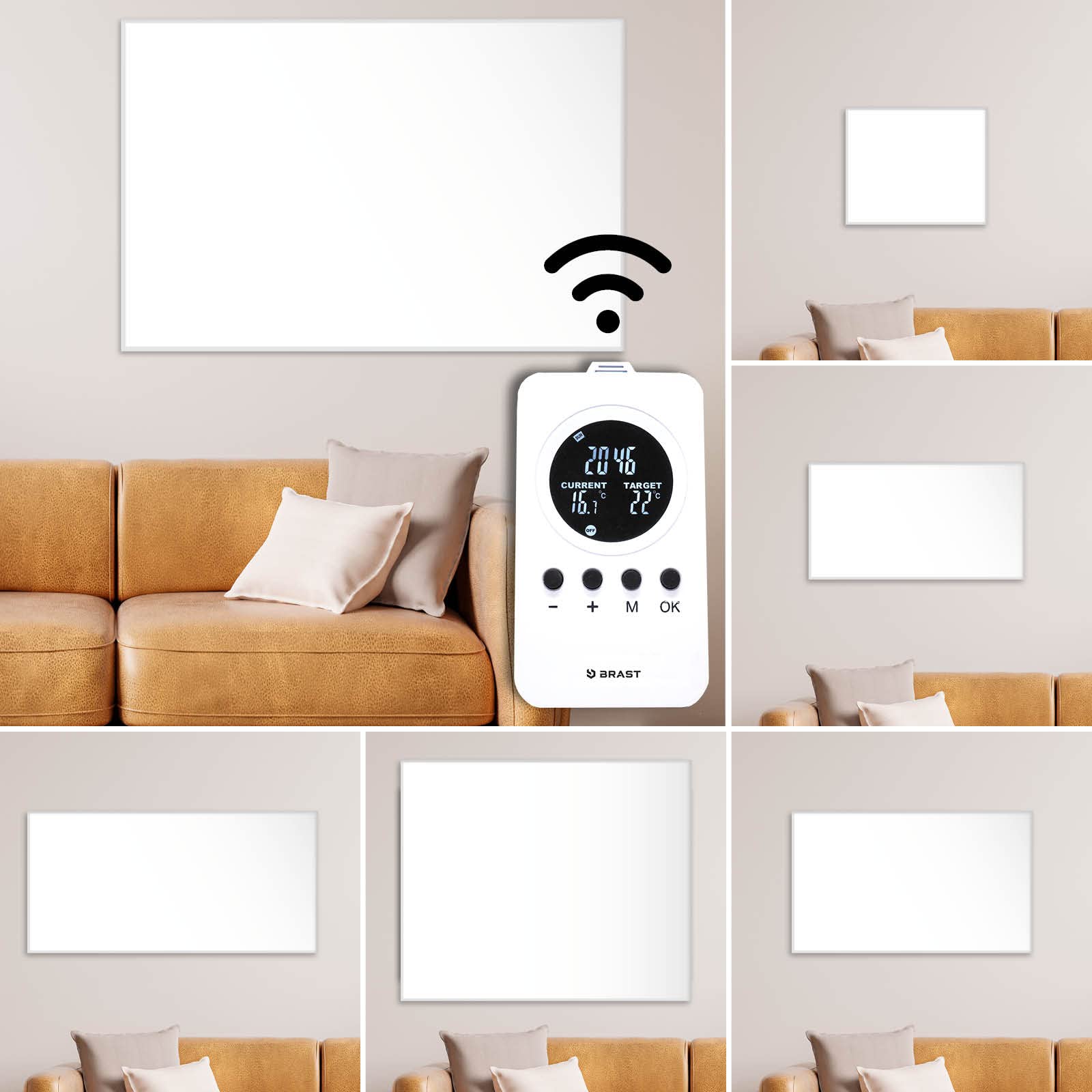 brast-infrarotheizung-960-watt-thermostat-fernbedienung-wei image 1