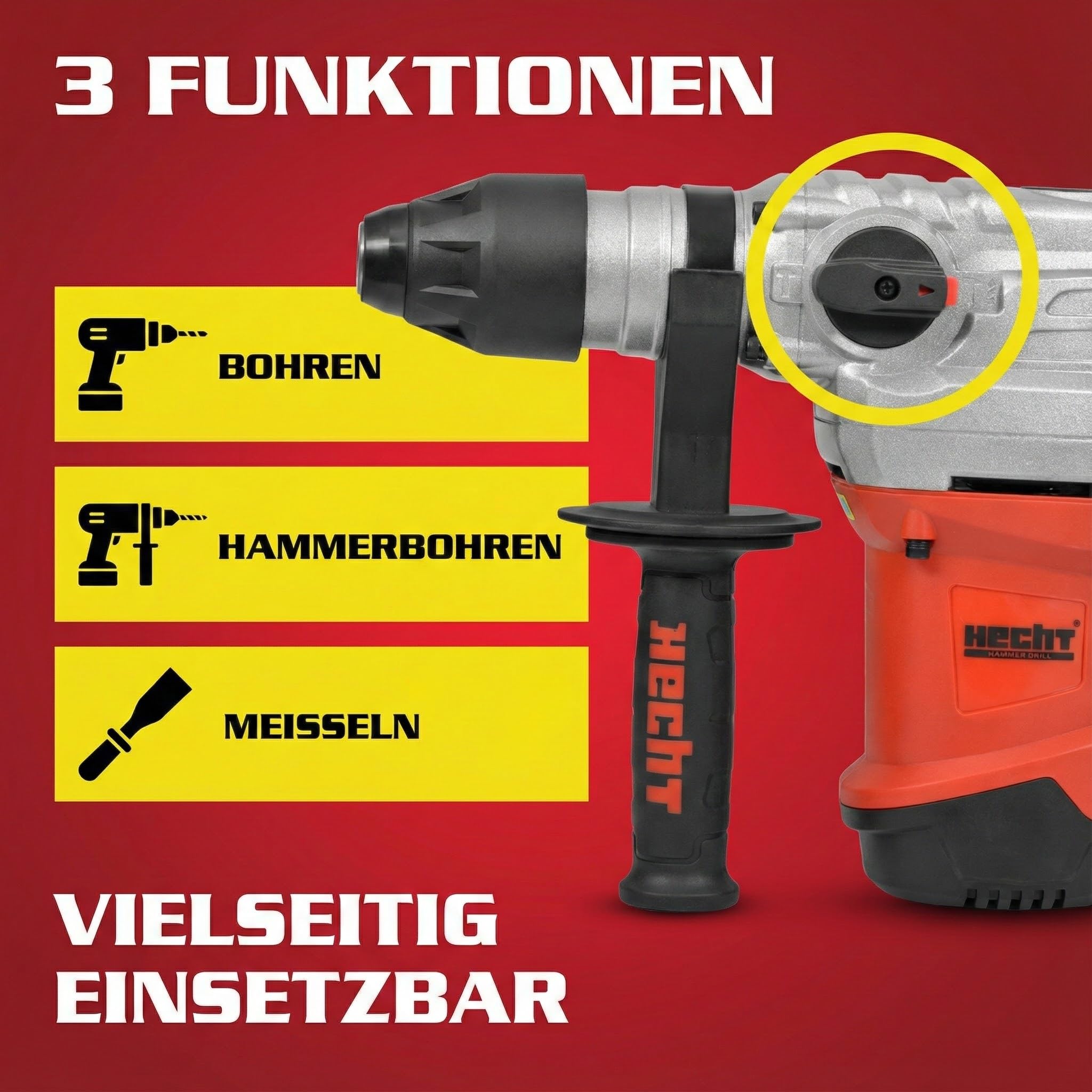 hecht-bohrhammer-set-1500w-sds-plus-6-joule-mit-koffer image 3