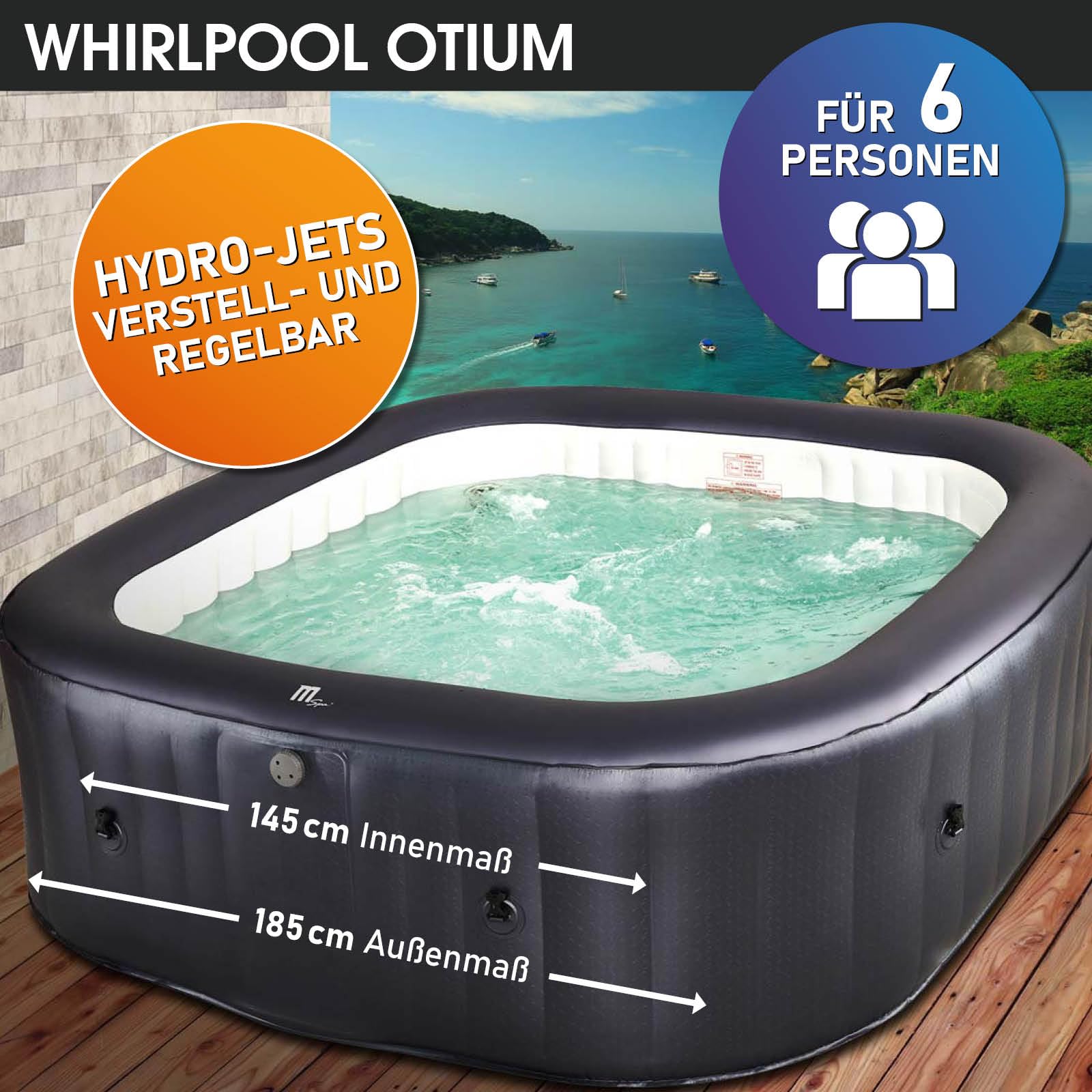 brast-otium-whirlpool-aufblasbar-6-personen-185cm image 2