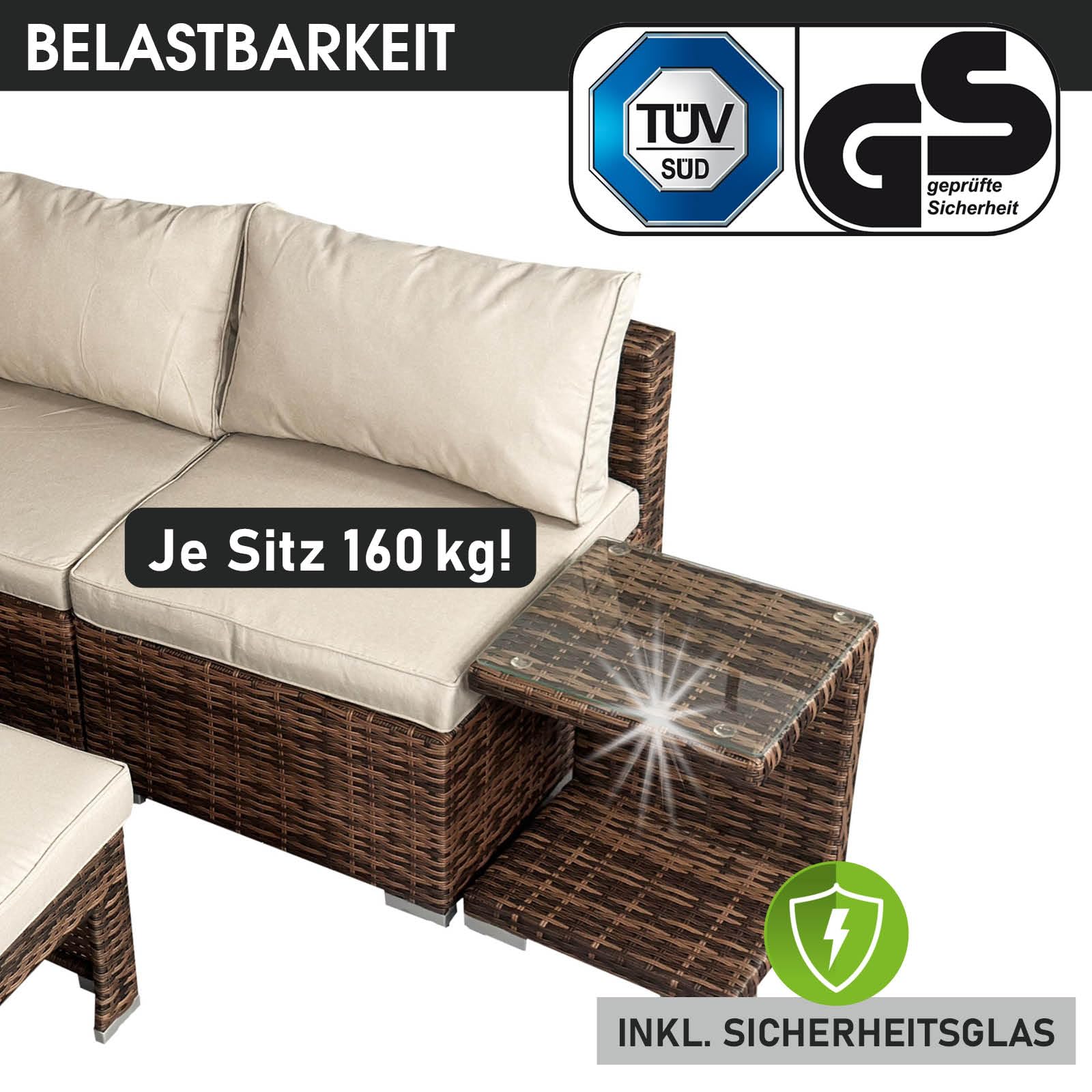 brast-sonneninsel-lounge-set-230cm-polyrattan-braun-mit-led-dach image 7
