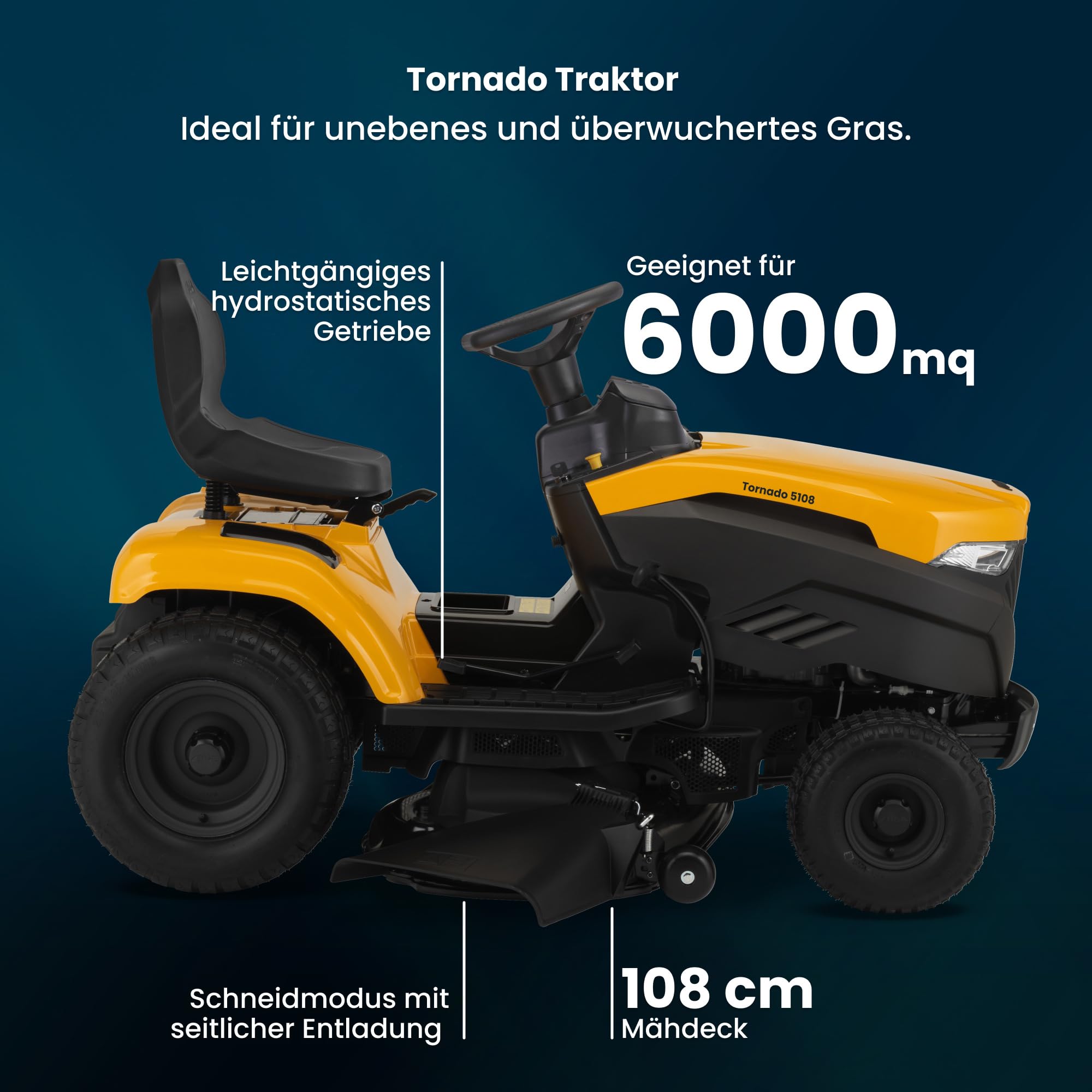 stiga-tornado-5108-rasentraktor-108-cm-st-500-seitenauswurf image 2