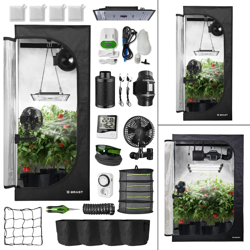 brast-growcube-growbox-komplettset-60x60x140-cm-l-led-100-w image 1