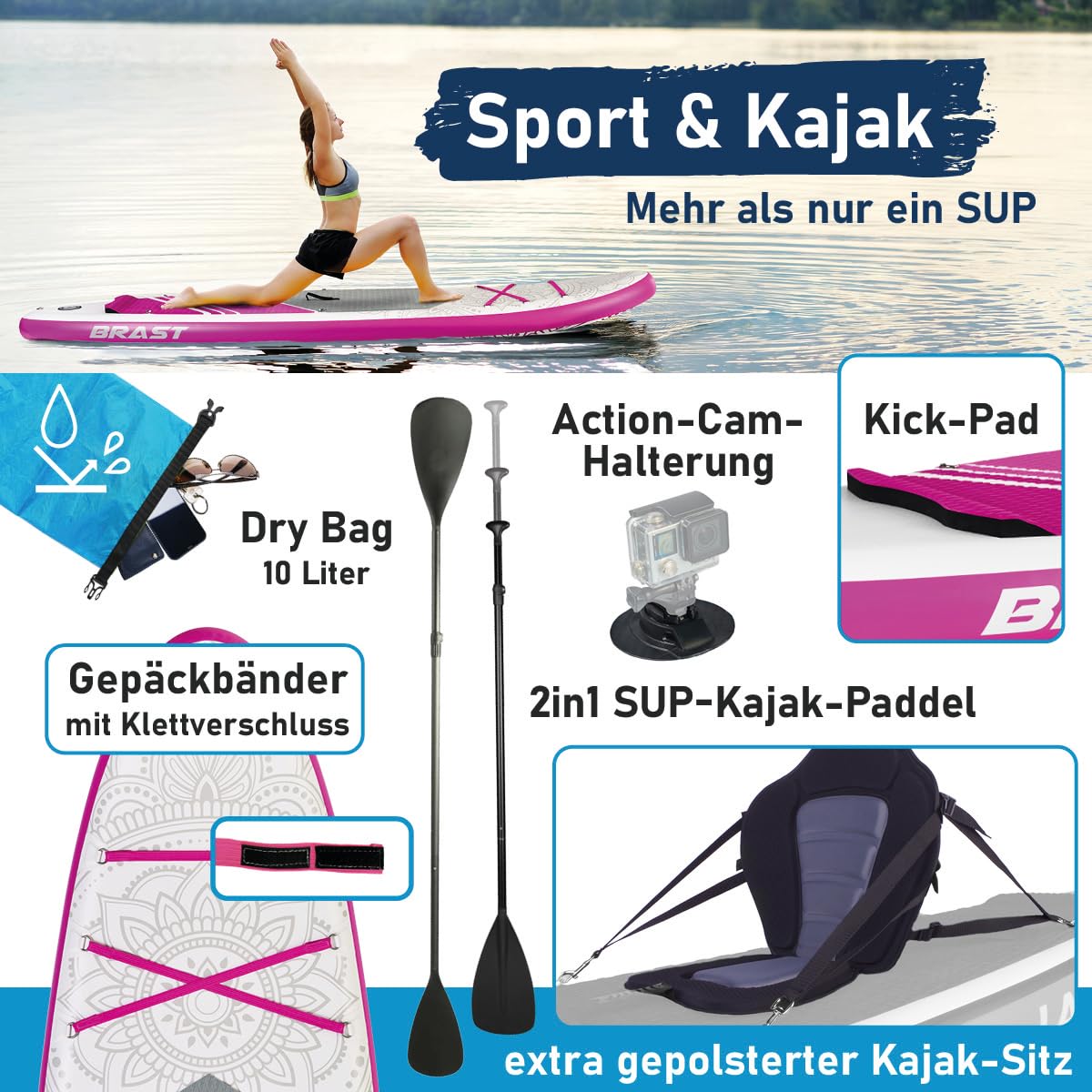 brast-lady-sup-board-set-300x76-cm-mit-kajaksitz-bis-150-kg image 5