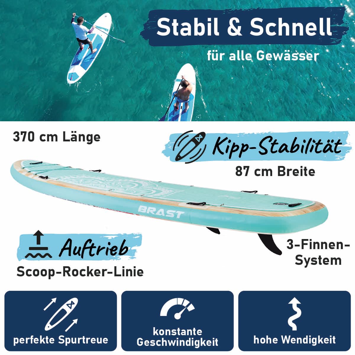 brast-family-sup-board-xxl-370-set-250-kg-mit-2-sitzen image 2