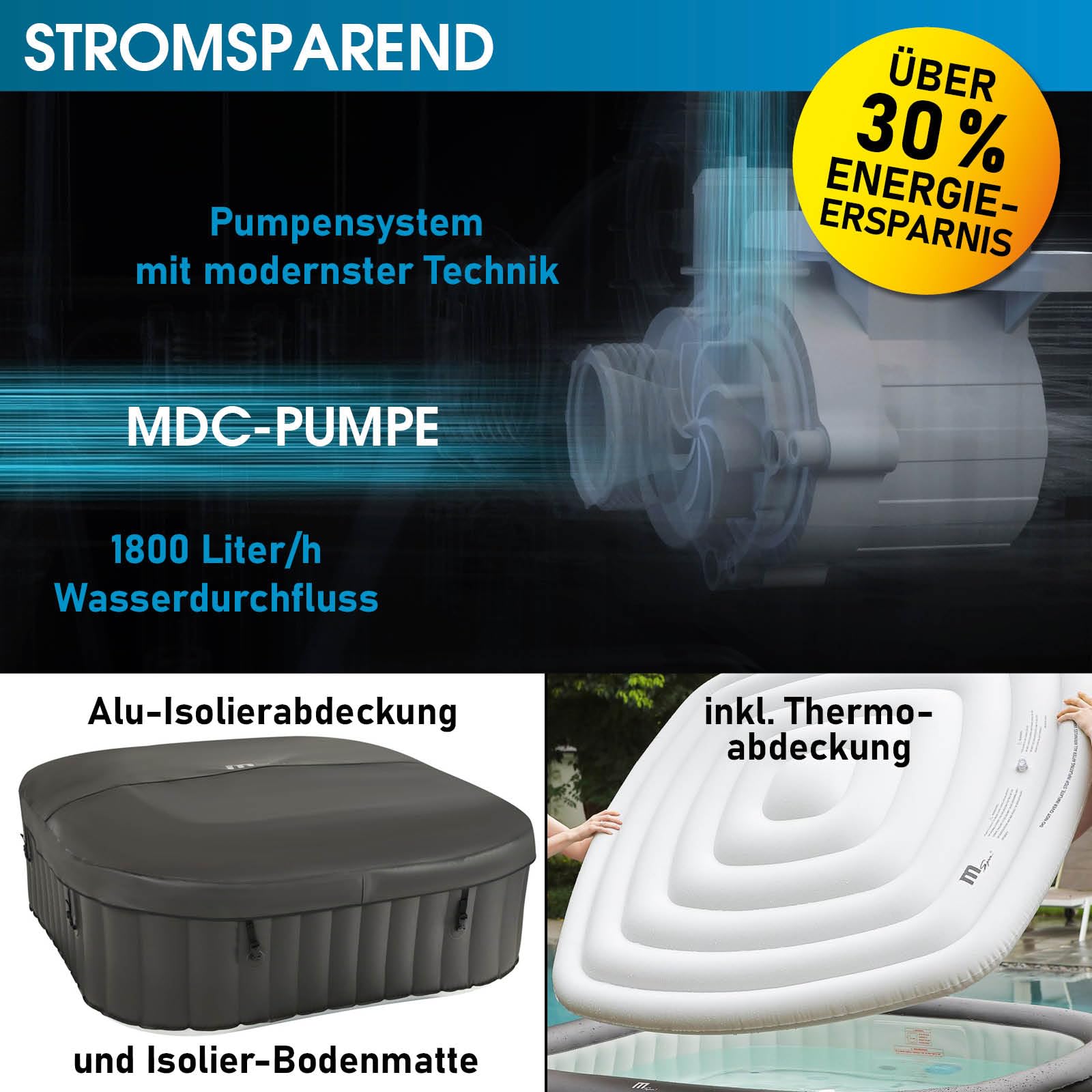 brast-vito-whirlpool-6-pers-185x185x68cm-mit-uvc image 8