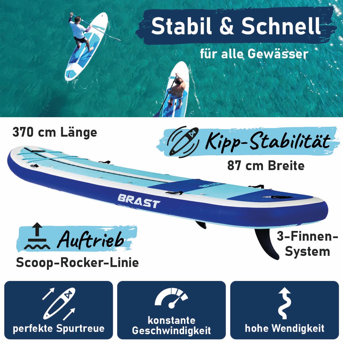 brast-family-xxl-sup-board-370-cm-set-mit-kajaksitz-250-kg image 2