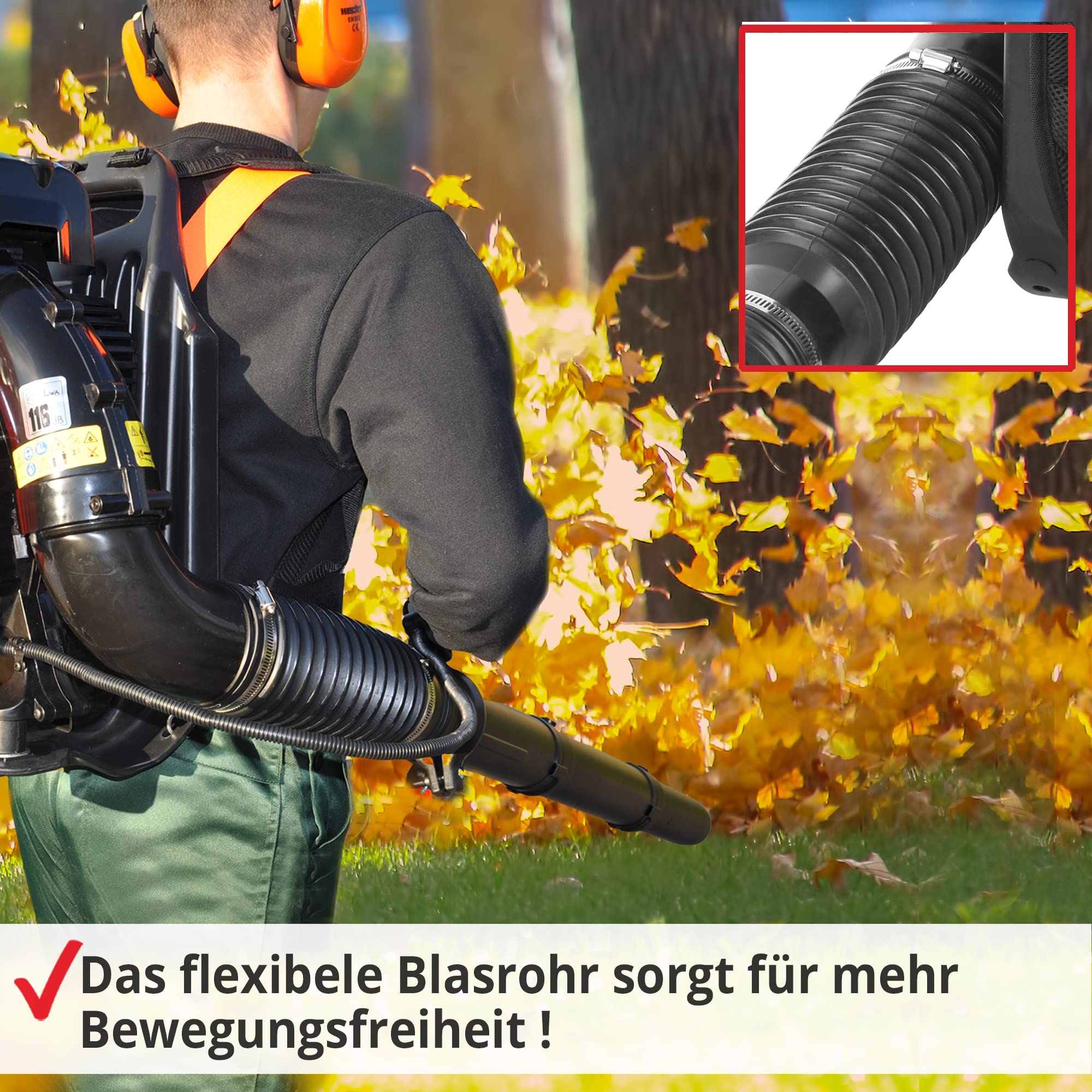 hecht-benzin-laubbl-ser-4-takt-mit-3-ps-und-r-ckentrage image 2