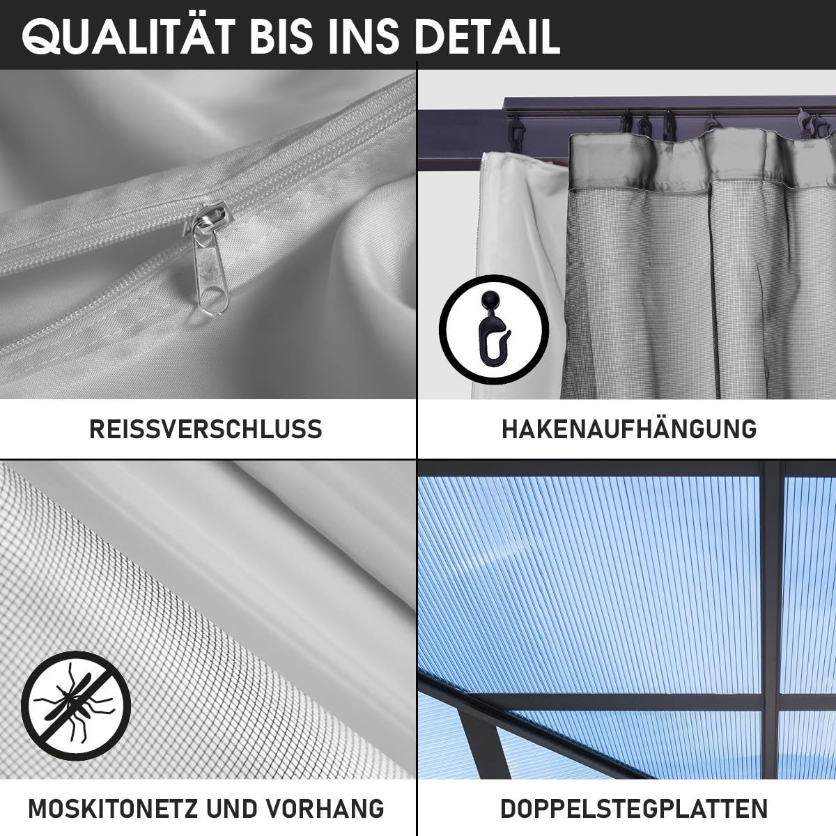 brast-pavillon-pagode-4x4m-aluminium-hardtop-hellgrau-ohne-leds image 5