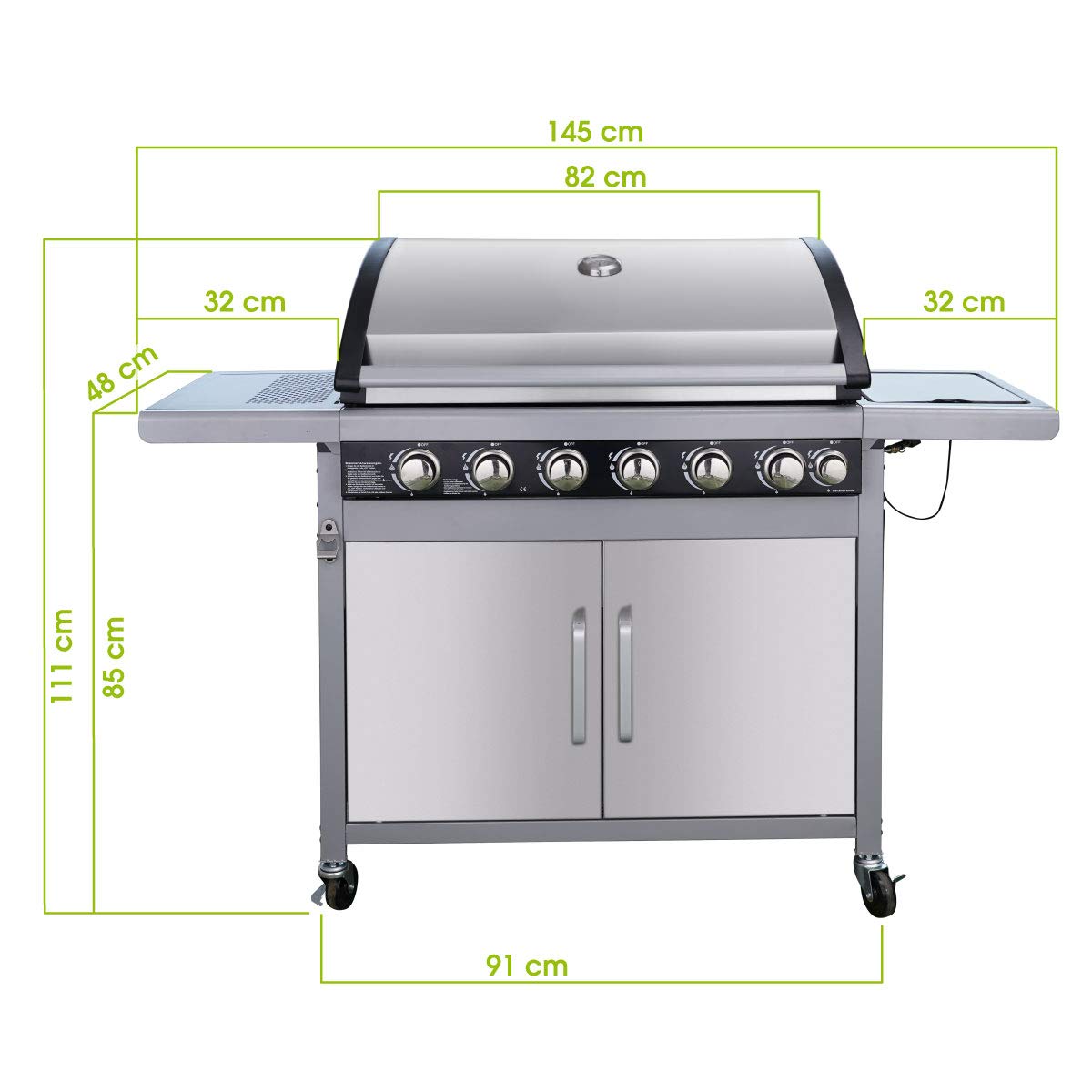brast-br-gg-7000-gasgrill-edelstahl-6-1-brenner-mit-haube image 2