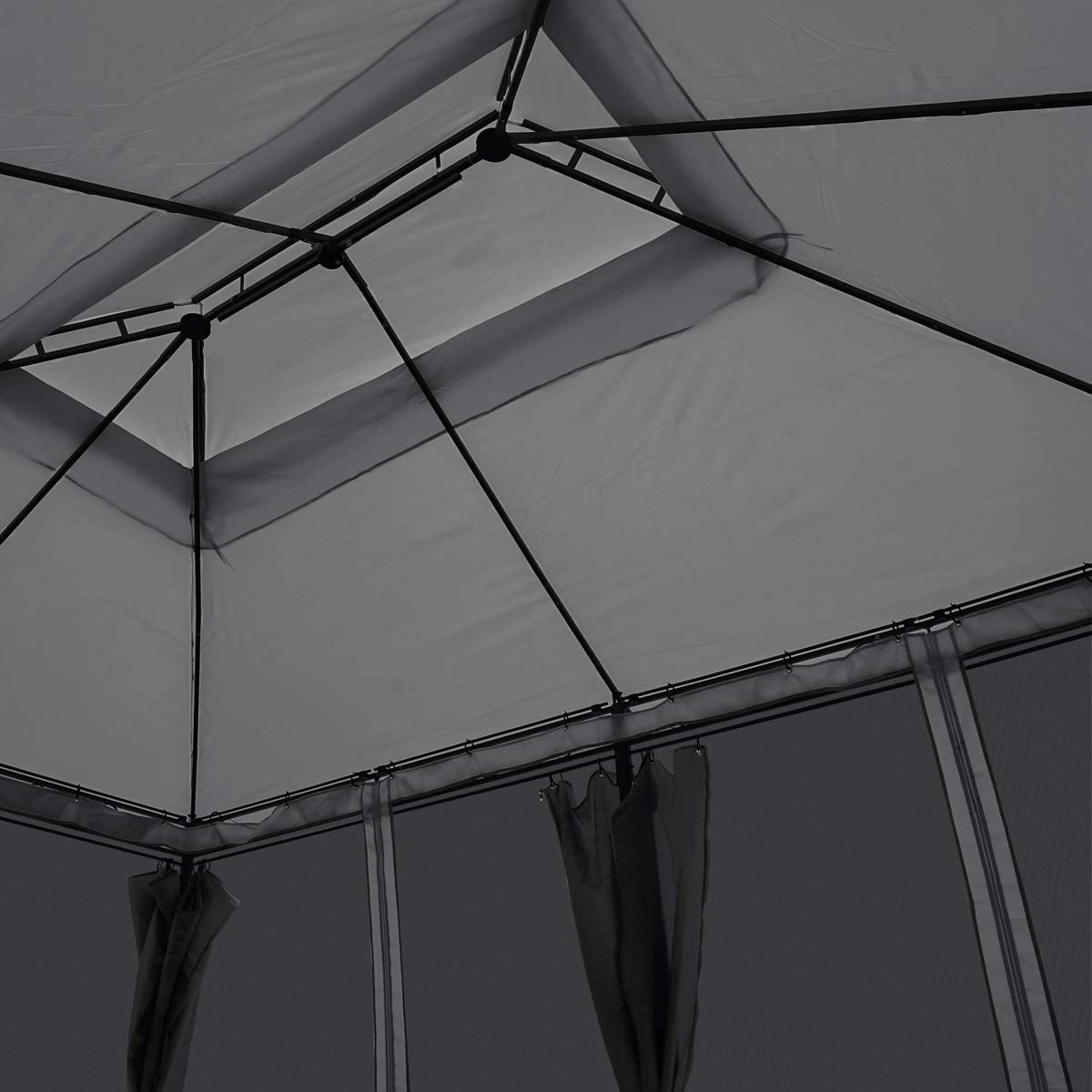 brast-pavillon-easiness-3x4-m-anthrazit-mit-moskitonetz image 3
