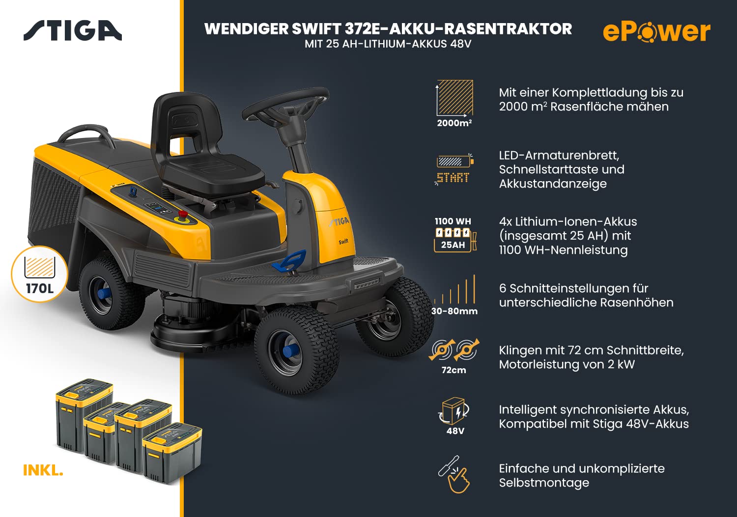stiga-swift-rasentraktor-72-cm-48v-epower-2900-m image 2
