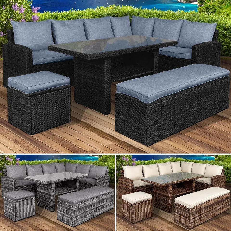 brast-eco-loungem-bel-set-polyrattan-schwarz-blau-8-pers image 1