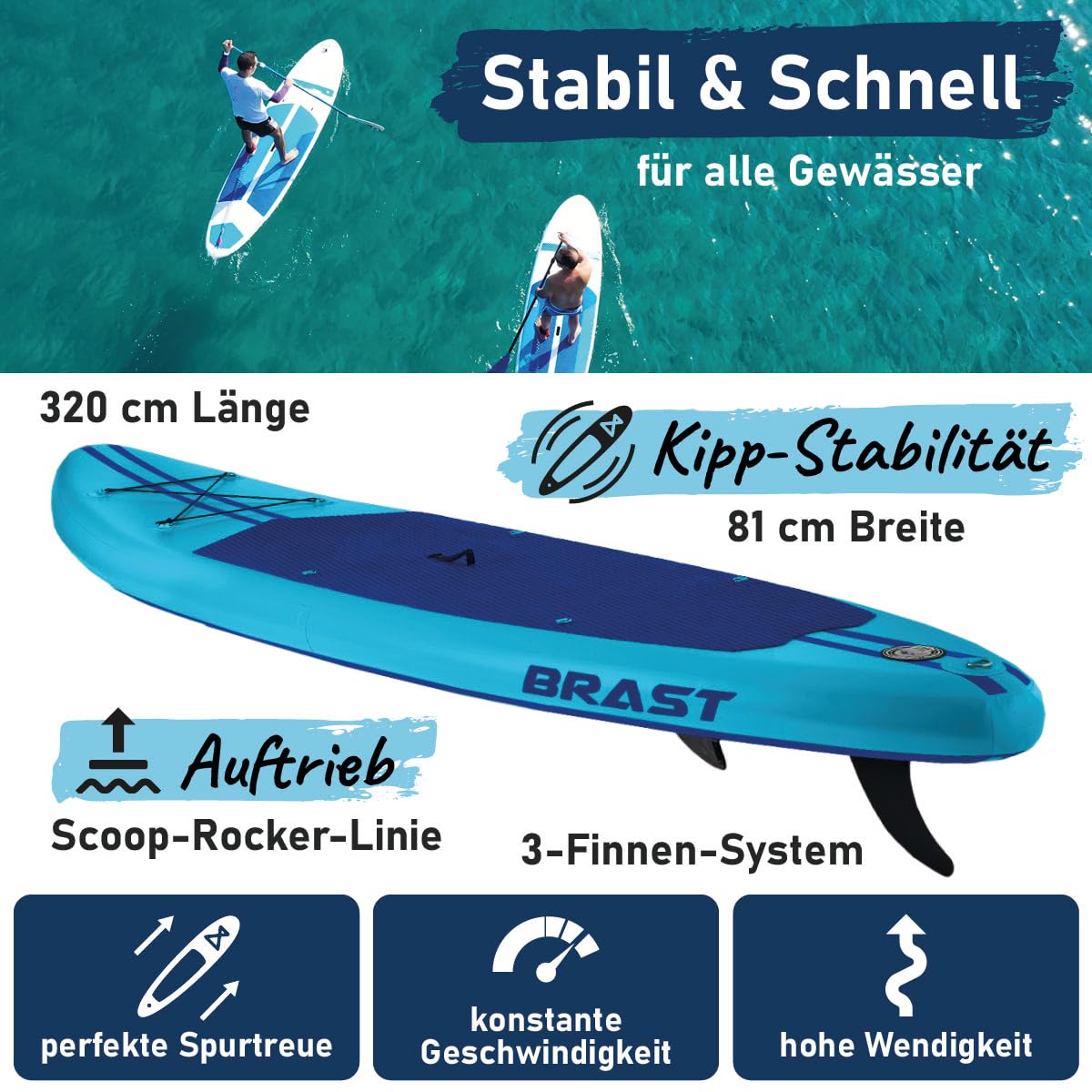 brast-primo-320-sup-board-aufblasbar-set-320x81-cm-bis-200-kg image 2