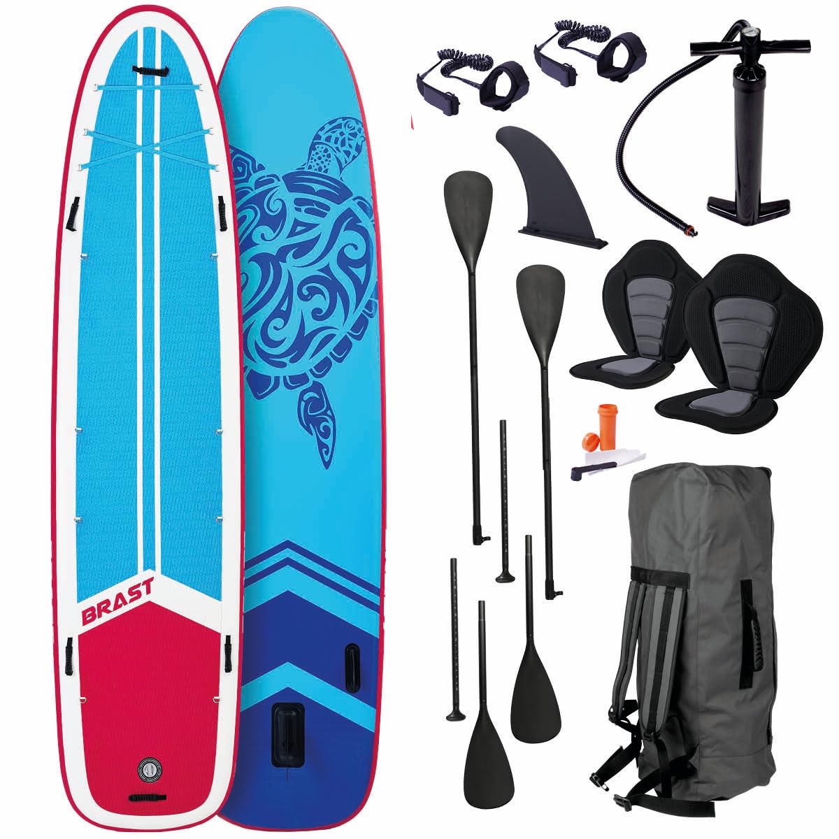 brast-family-sup-board-370-cm-xxl-stand-up-paddle-mit-kajak-sitz image 1