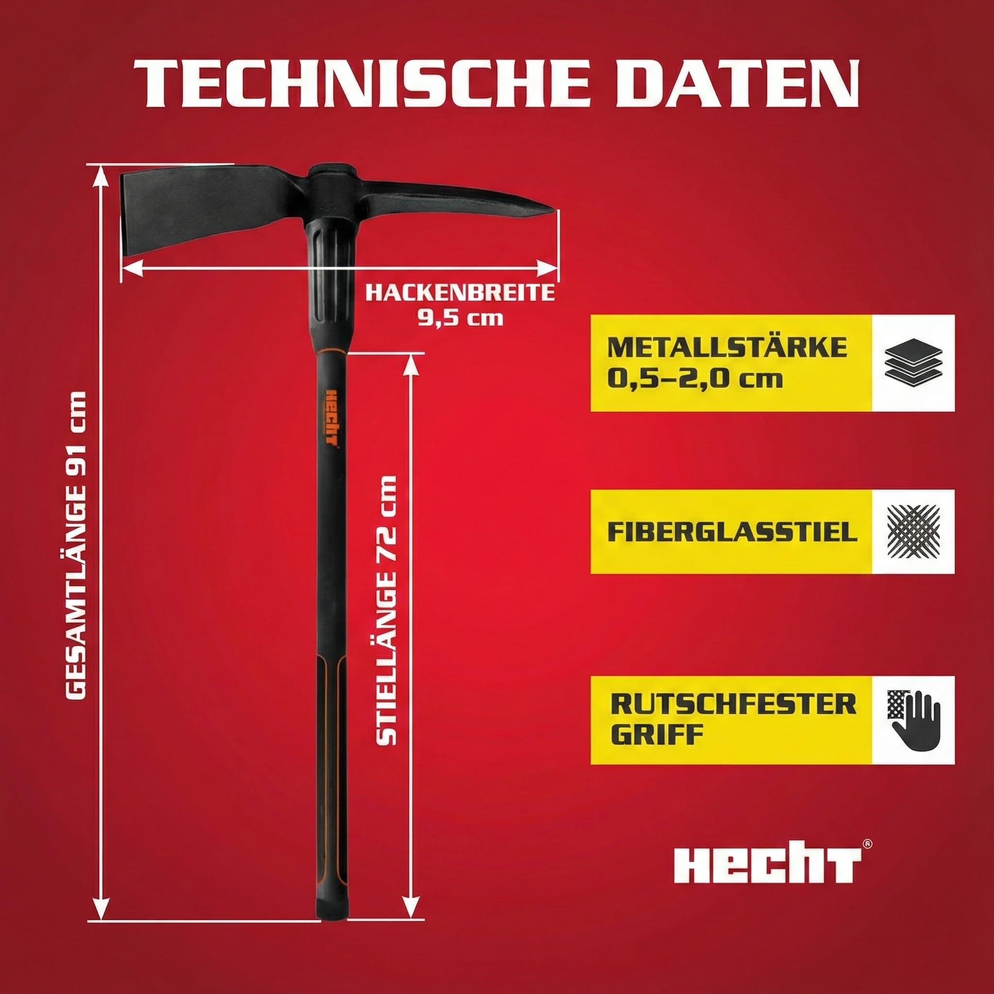hecht-spitzhacke-kreuzhacke-91-cm-mit-fiberglasstiel image 8