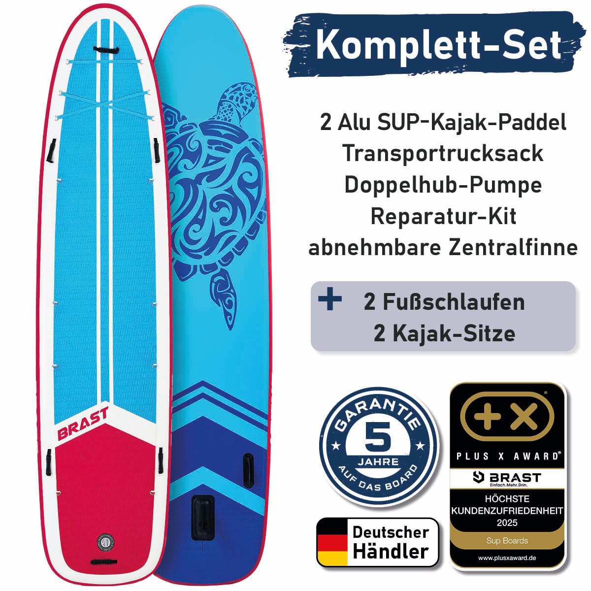 brast-family-sup-board-370-cm-xxl-stand-up-paddle-mit-kajak-sitz image 7