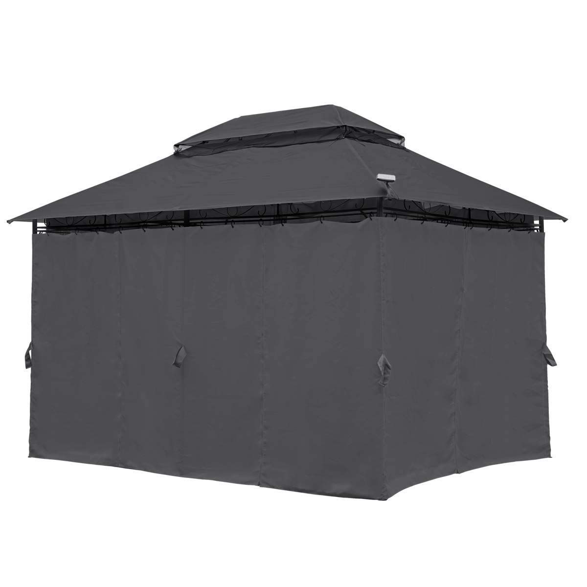brast-pavillon-easiness-3x4-m-anthrazit-mit-moskitonetz image 2