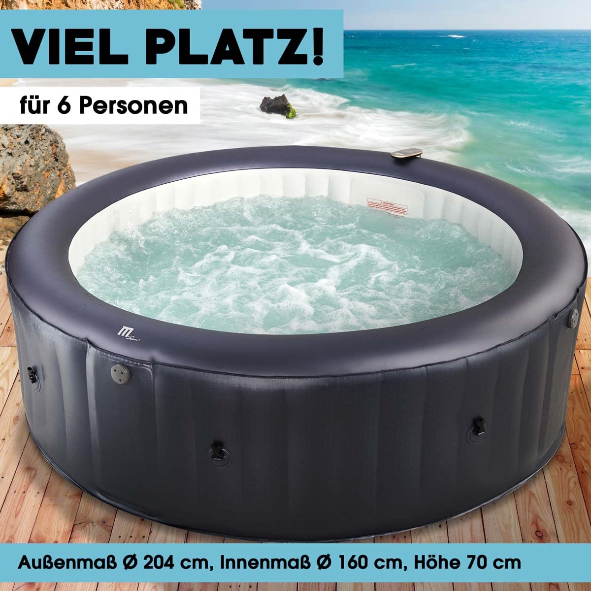 brast-carlton-whirlpool-6-pers-204x70cm-mit-uvc image 7
