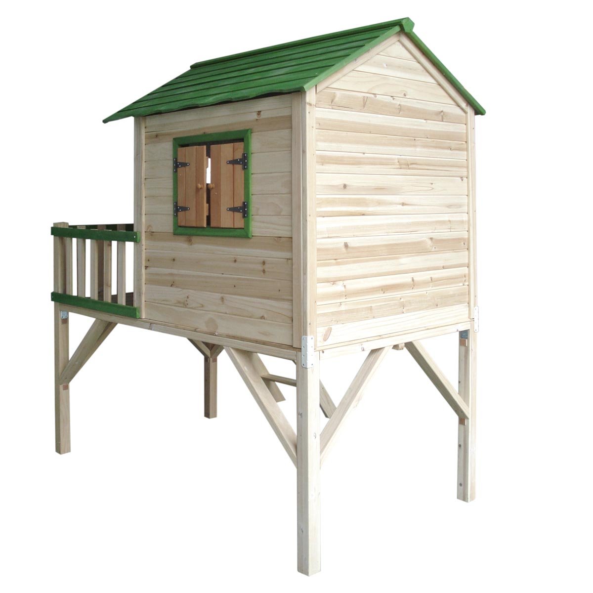 brast-adventure-spielhaus-holz-stelzenhaus-mit-balkon-167x191x216-cm image 2