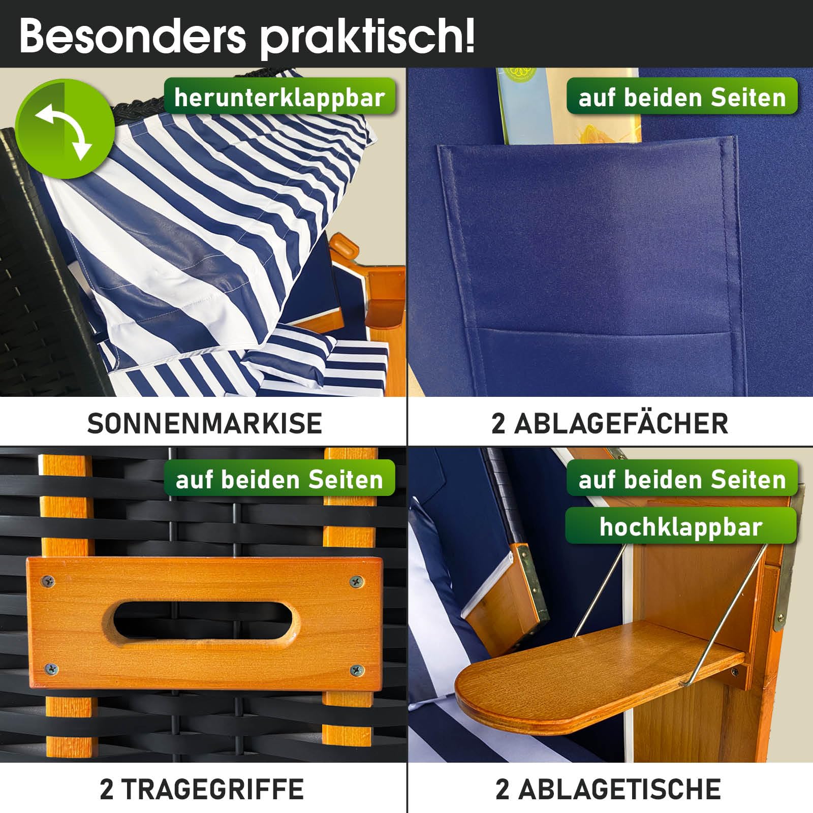 brast-ostsee-strandkorb-3-sitzer-xl-blau-wei-155-cm image 5