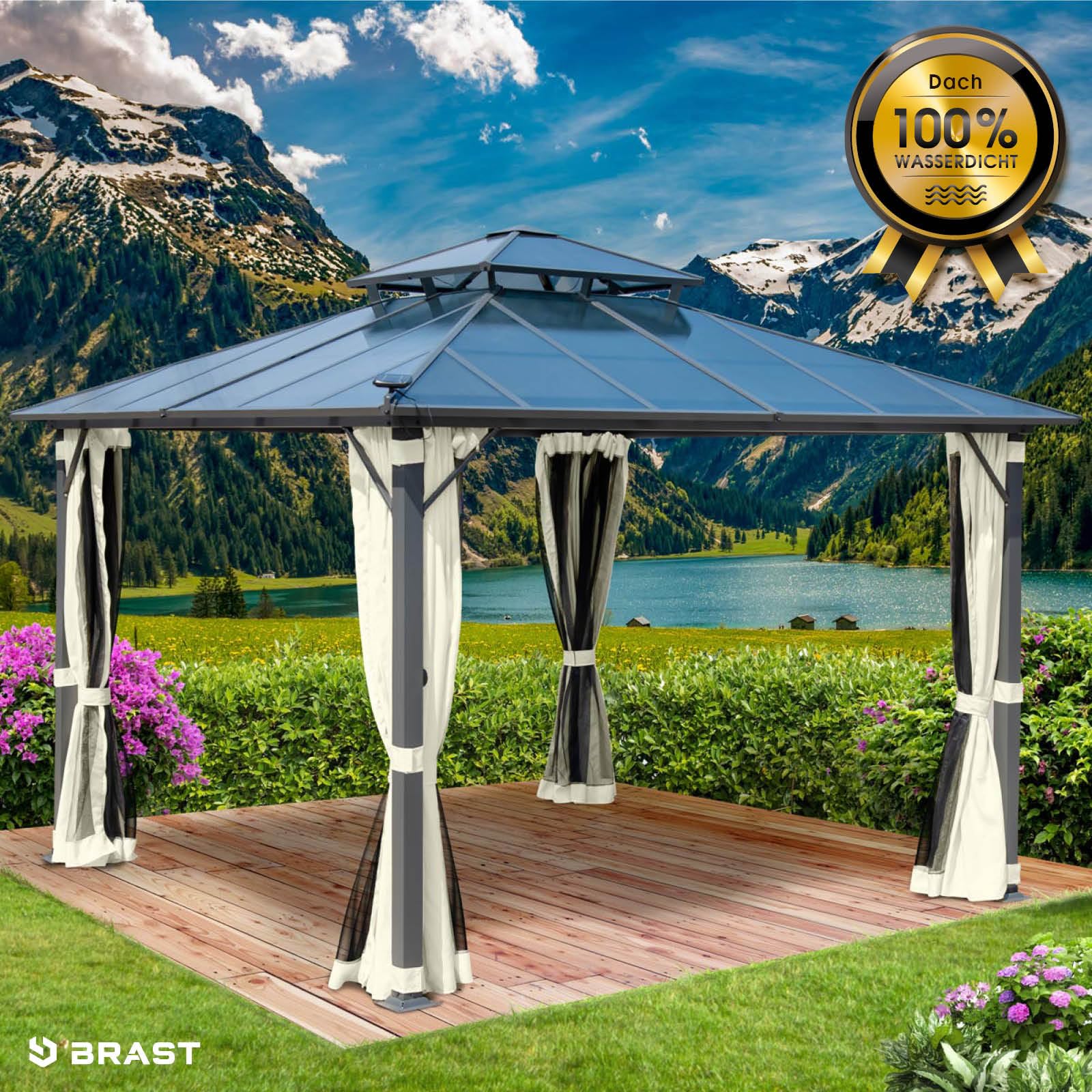brast-pagode-pavillon-3-5x3-5m-beige-mit-moskitonetz image 7
