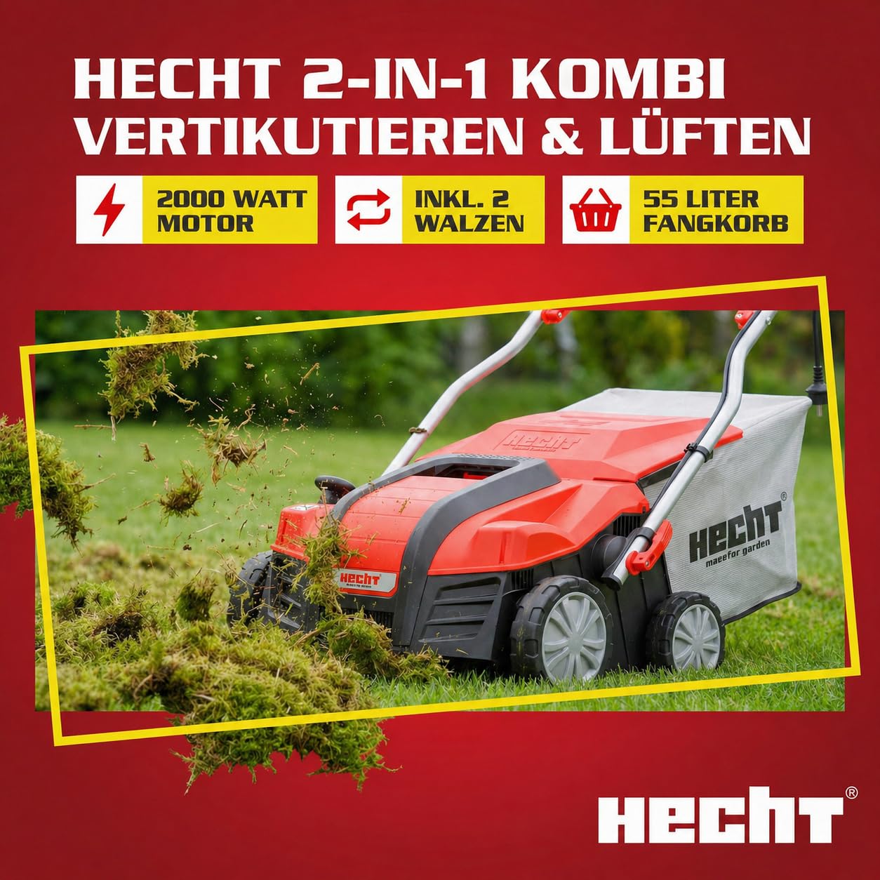 hecht-2-in-1-elektro-vertikutierer-2000-w-55-l image 2