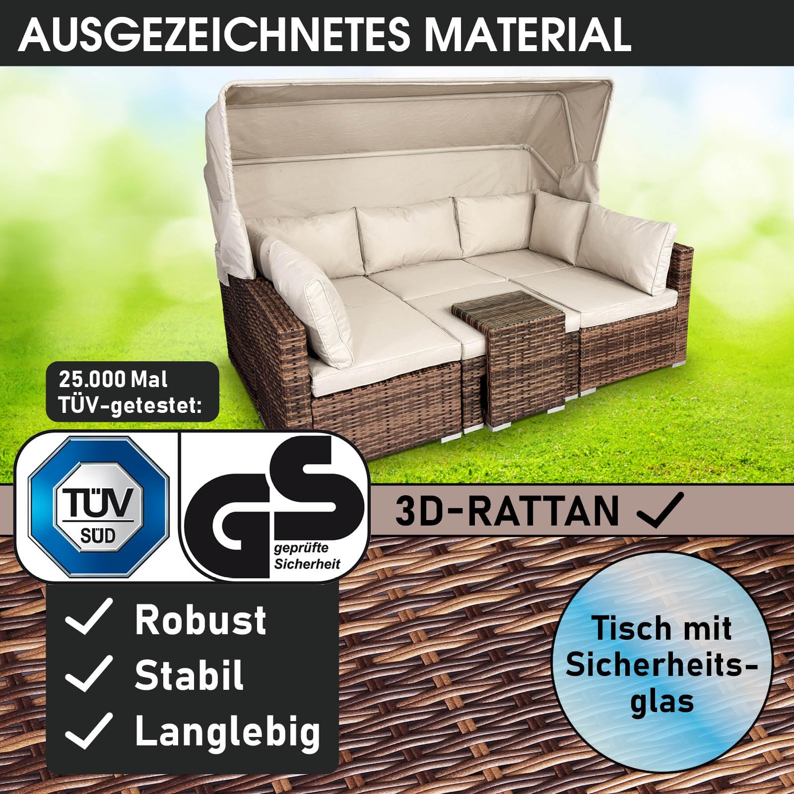 brast-sonneninsel-lounge-set-230cm-polyrattan-braun-mit-led-dach image 3